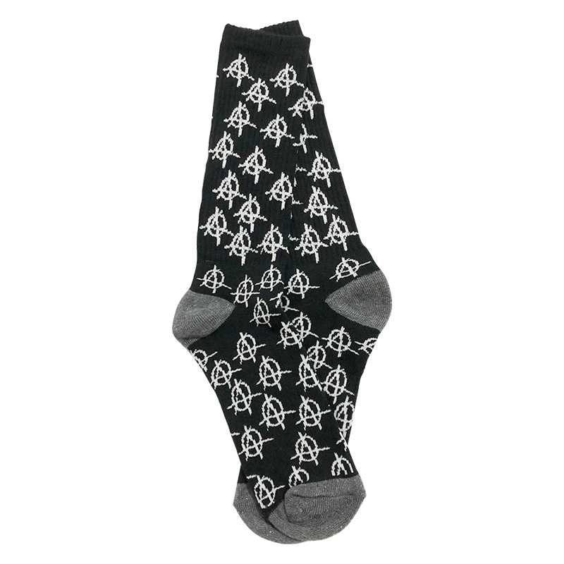 Meia de cano longo “AS SOCKS” Anarquia