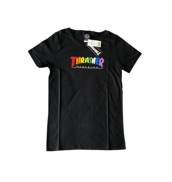 Camiseta Thrasher Rainbow Mag Girl