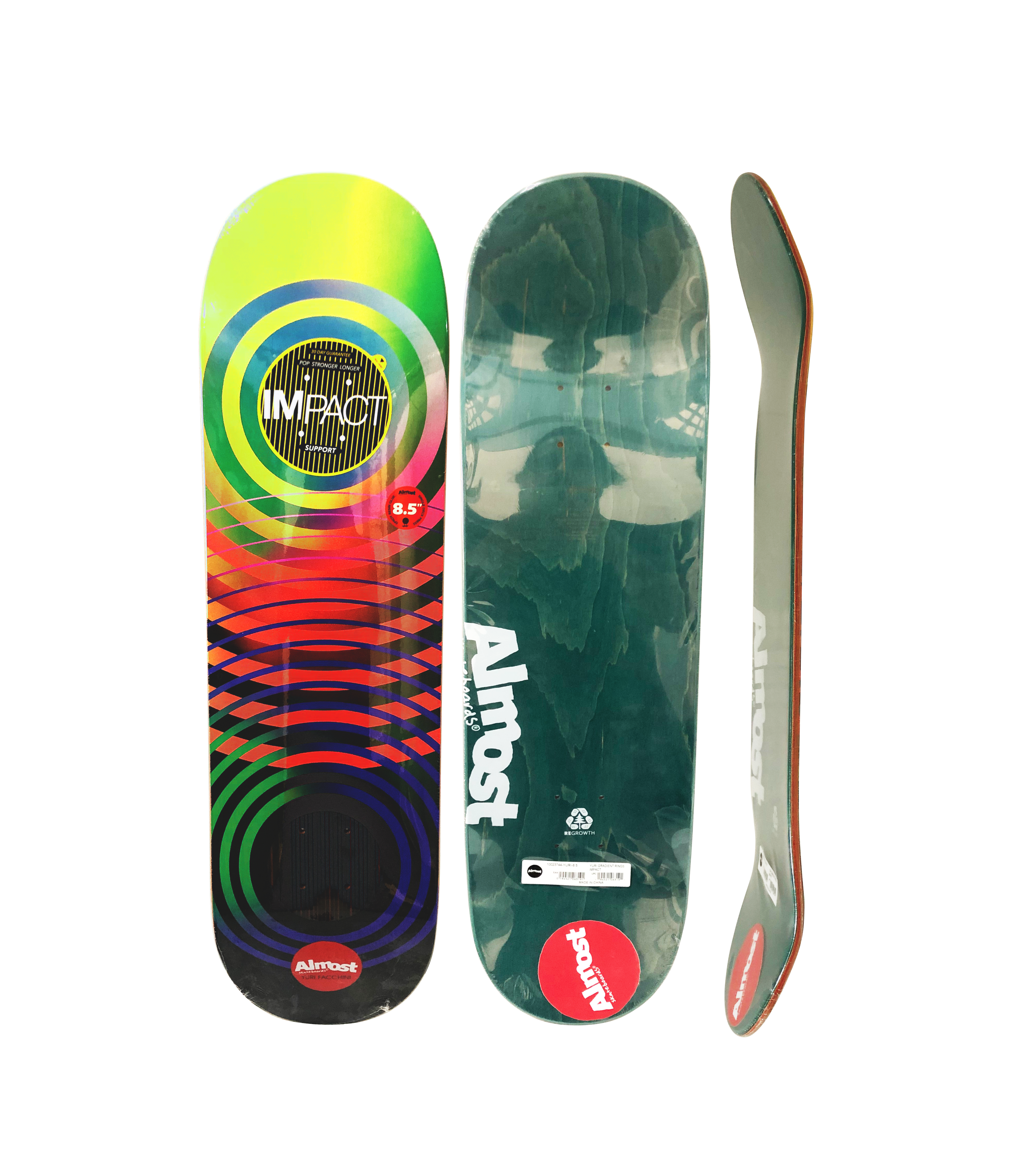 Shape Almost Skateboard YURI Gradient Rings Impact - 8.50 - Imagem 2