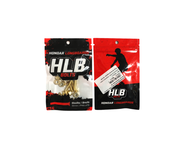 Parafuso de base Phillips para Longboard Hondar 3,5cm - Dourado