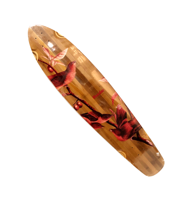 Shape Longboard Hondar Red Bird 40' com lixa