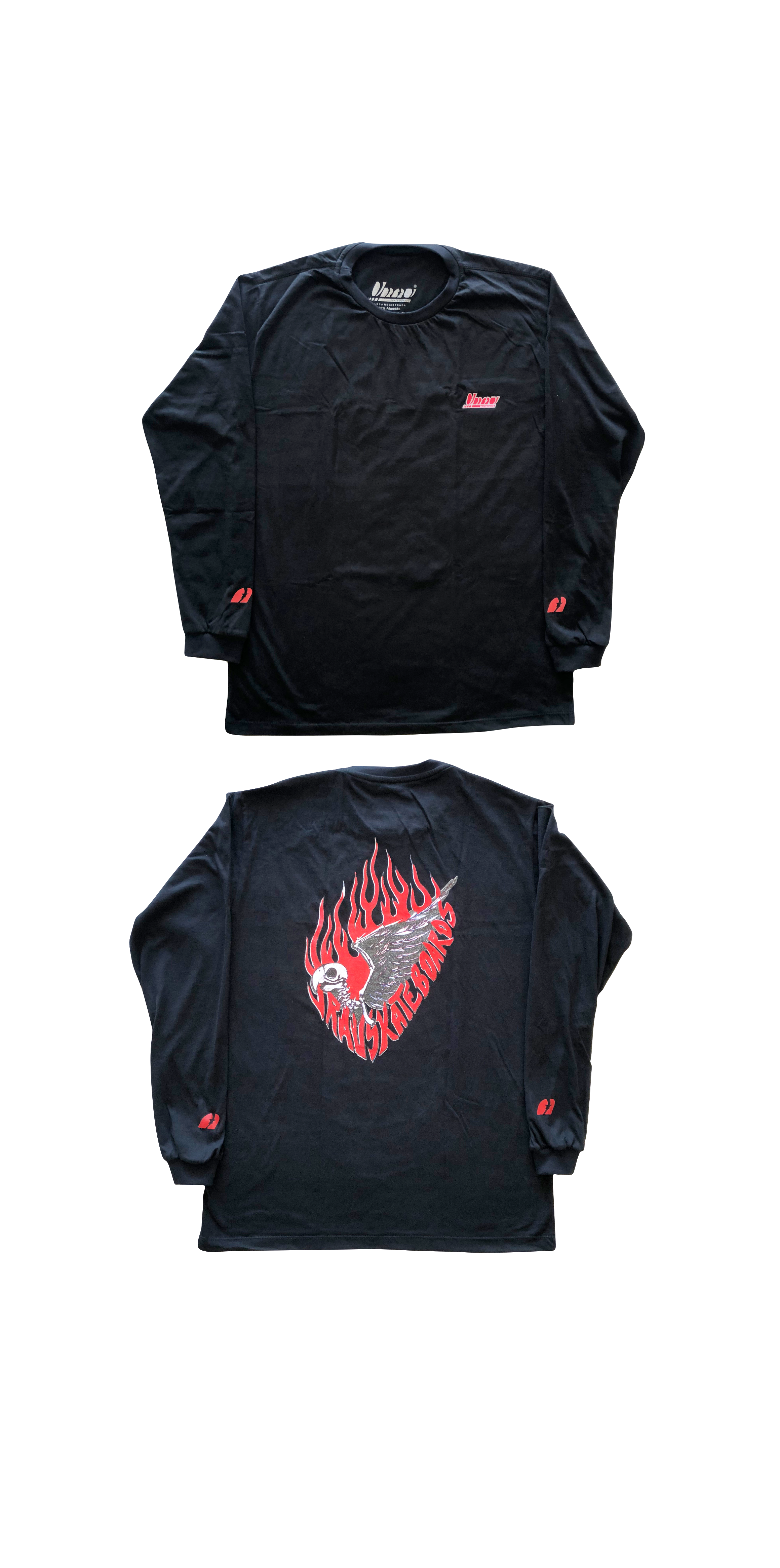 Camisa Vrauskateboards Parrot Bone Manga Longa - Imagem 6