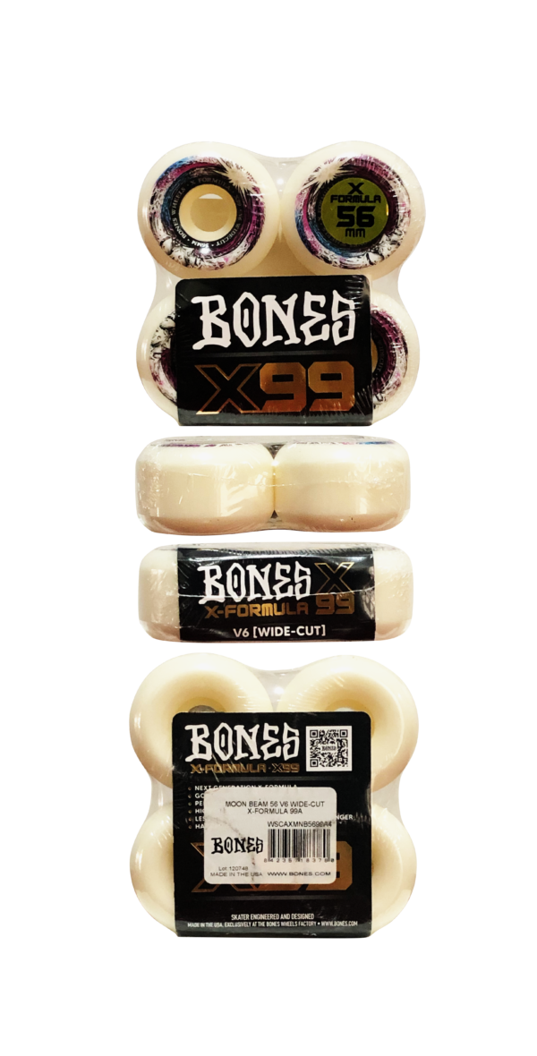 Roda Bones X-Formula99 Moon Beam 56mm V6 Wide-Cut 99A - Imagem 2