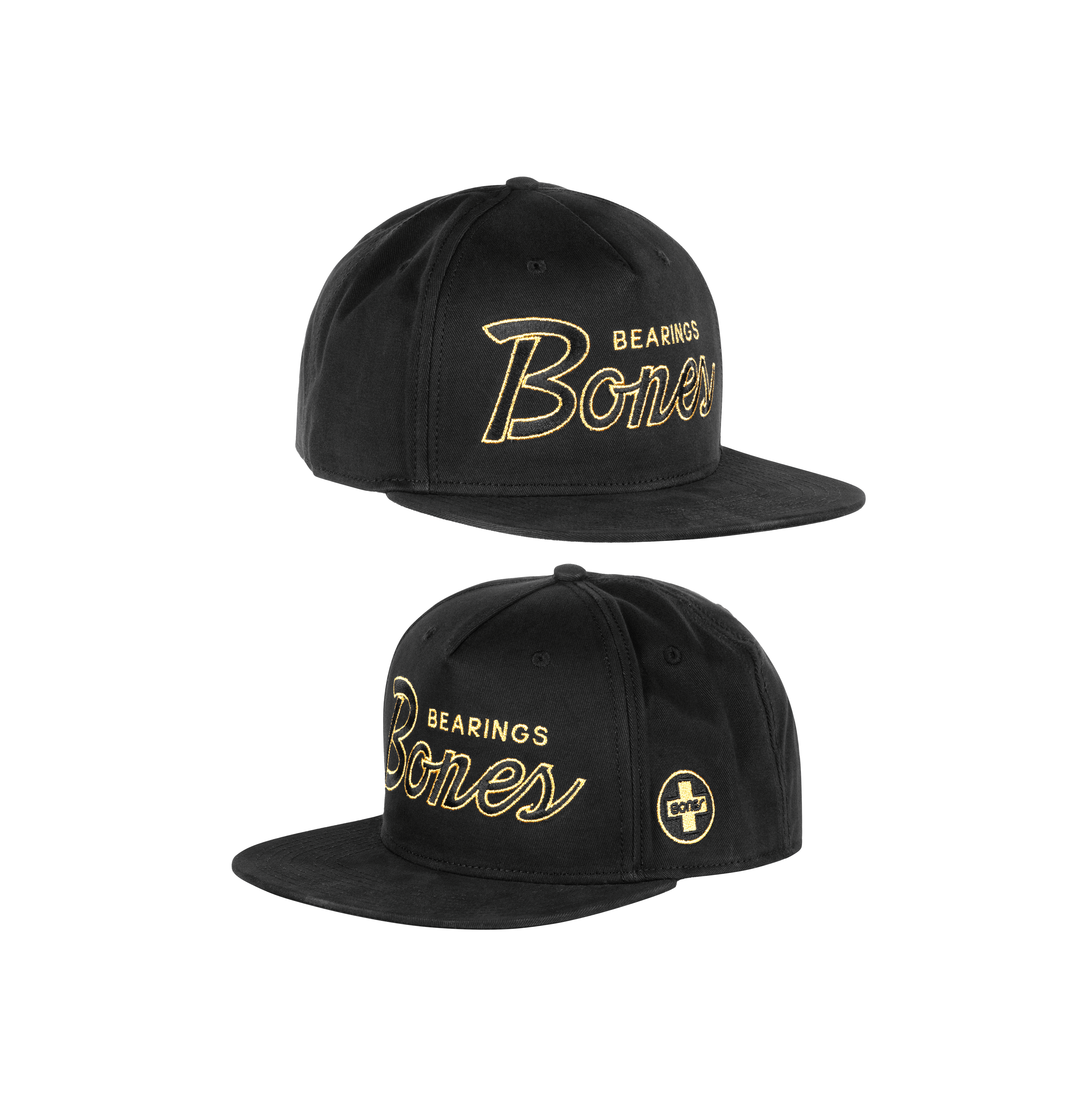 Boné Bones Bearing Script Black