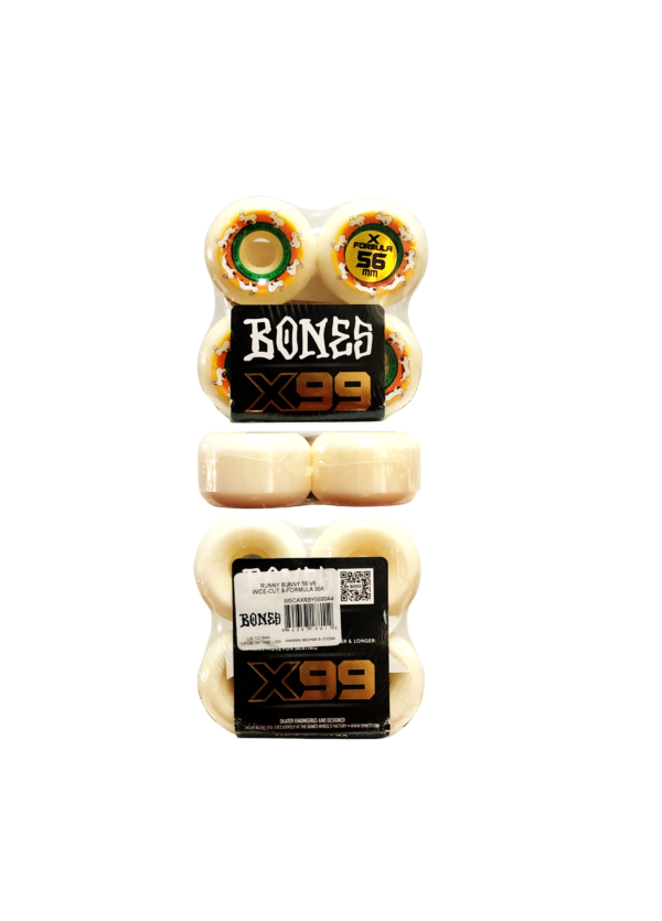 Roda Bones X-Formula99 Runny Bunny 56mm V6 Wide-Cut 99A - Imagem 2
