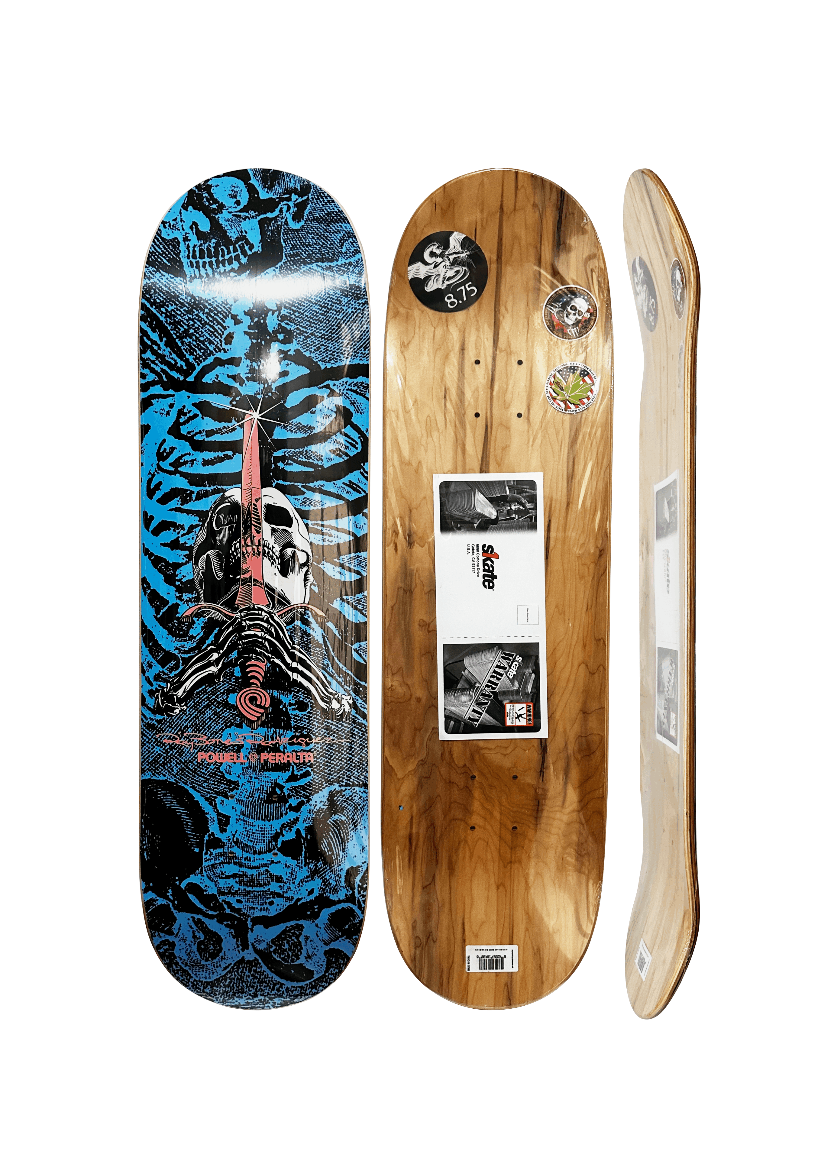 Shape Powell Peralta Skull And Sword Blue 8.75