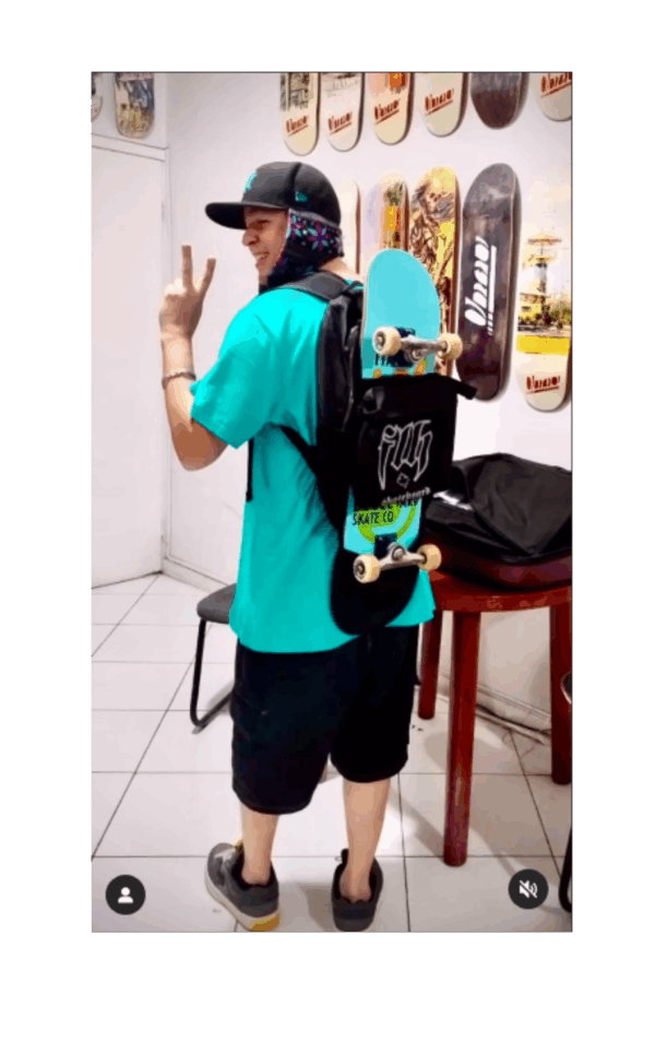 Mochila Porta Skate FLH