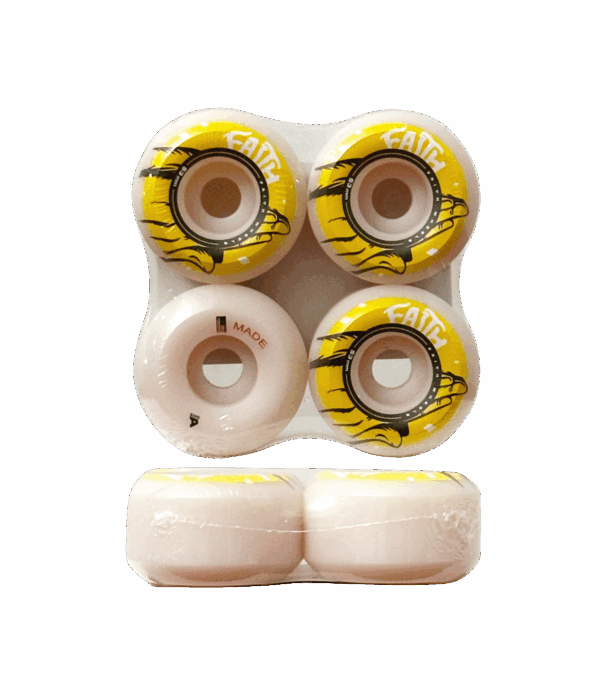 Roda Faith Yellow Hands Classic 53mm 100A - Imagem 3