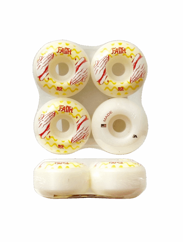 Roda Faith Hands Yellow Classic 53mm 100A - Imagem 2