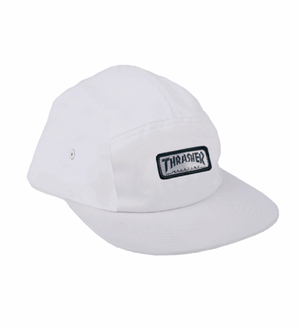Boné Thrasher Five Panel mag logo - Branco