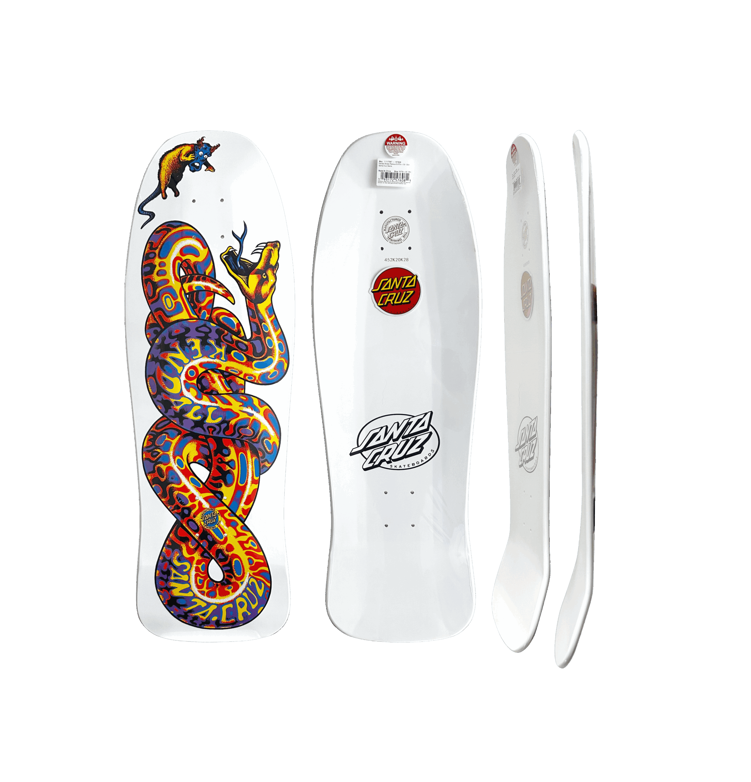 Shape Santa Cruz Maple Old School Kendall Snake 9.9 - Imagem 3
