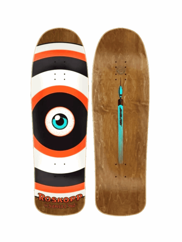 Shape Santa Cruz Maple OLD SCHOOL ROSKOPP Target Eye 9.62 - Imagem 2