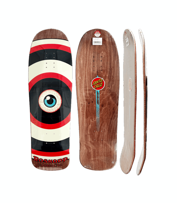 Shape Santa Cruz Maple OLD SCHOOL ROSKOPP Target Eye 9.62 - Imagem 3