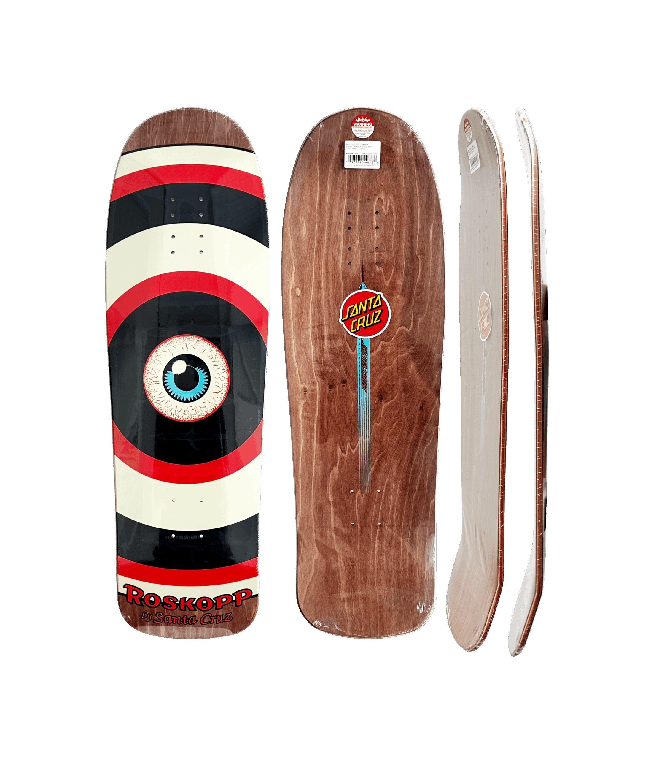 Shape Santa Cruz Maple OLD SCHOOL ROSKOPP Target Eye 9.62 - Imagem 3