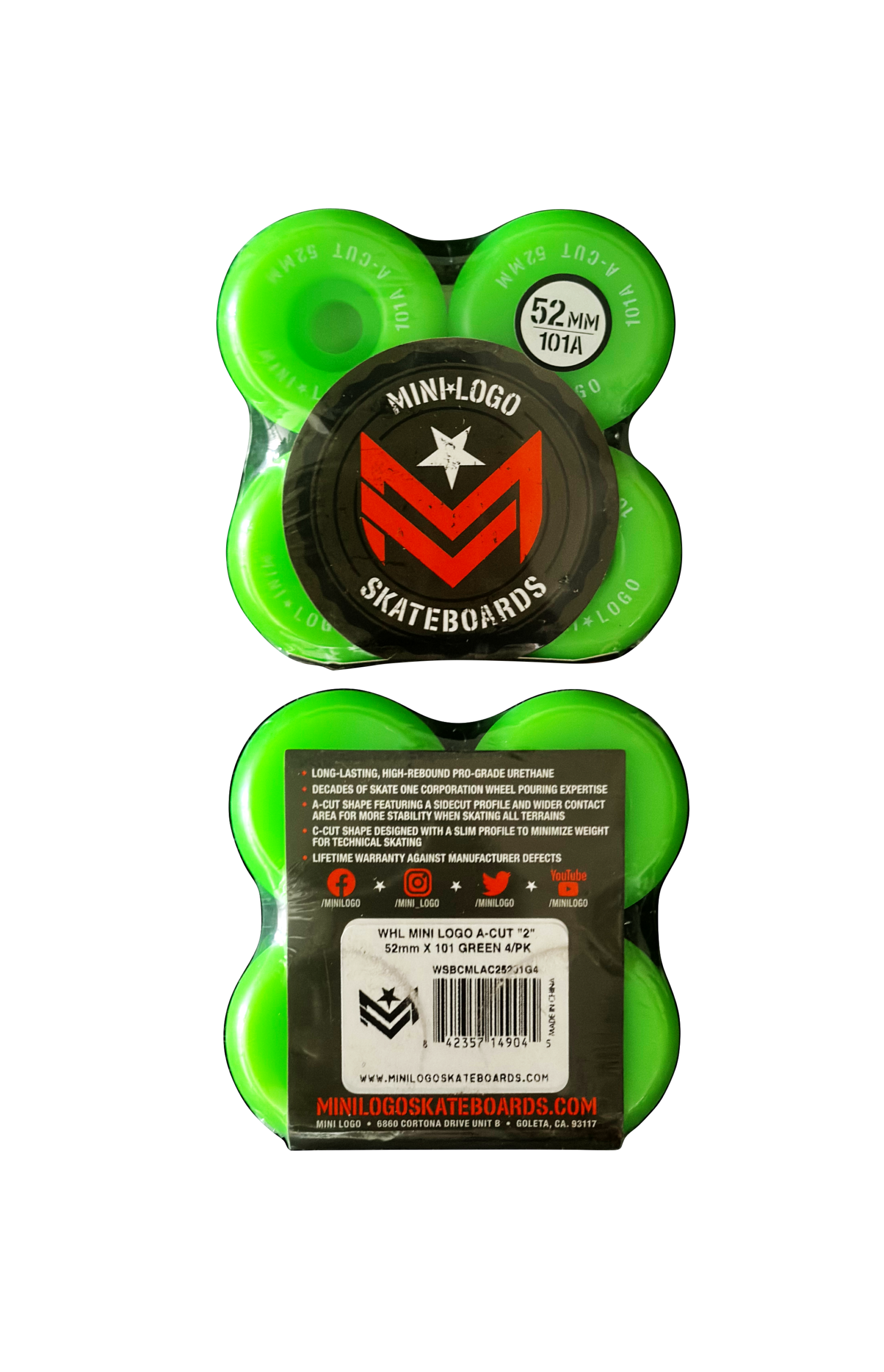 Roda Mini Logo A-Cut 52mm 101A