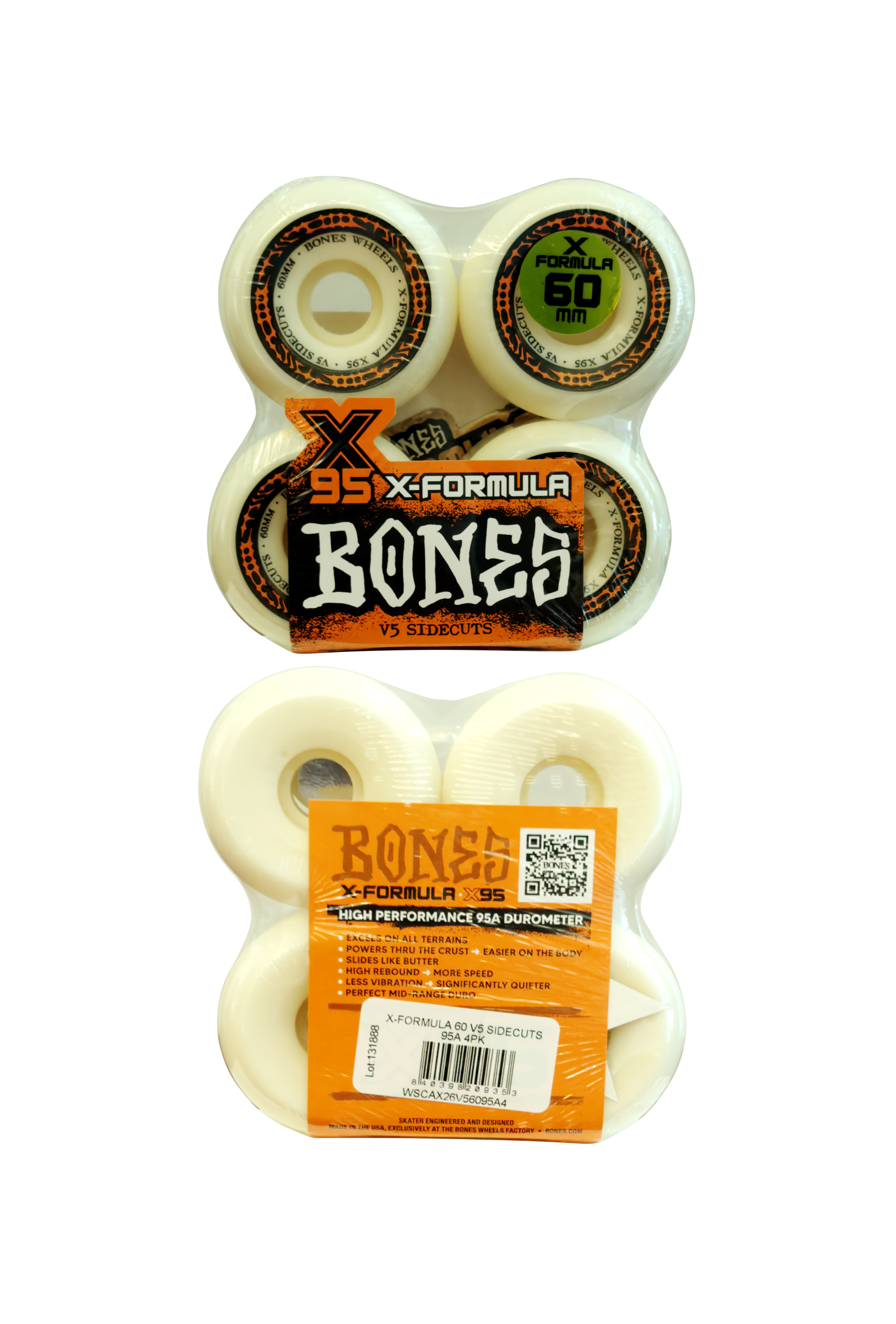 Roda Bones X-Formula 60mm V5 Sidecut 95A