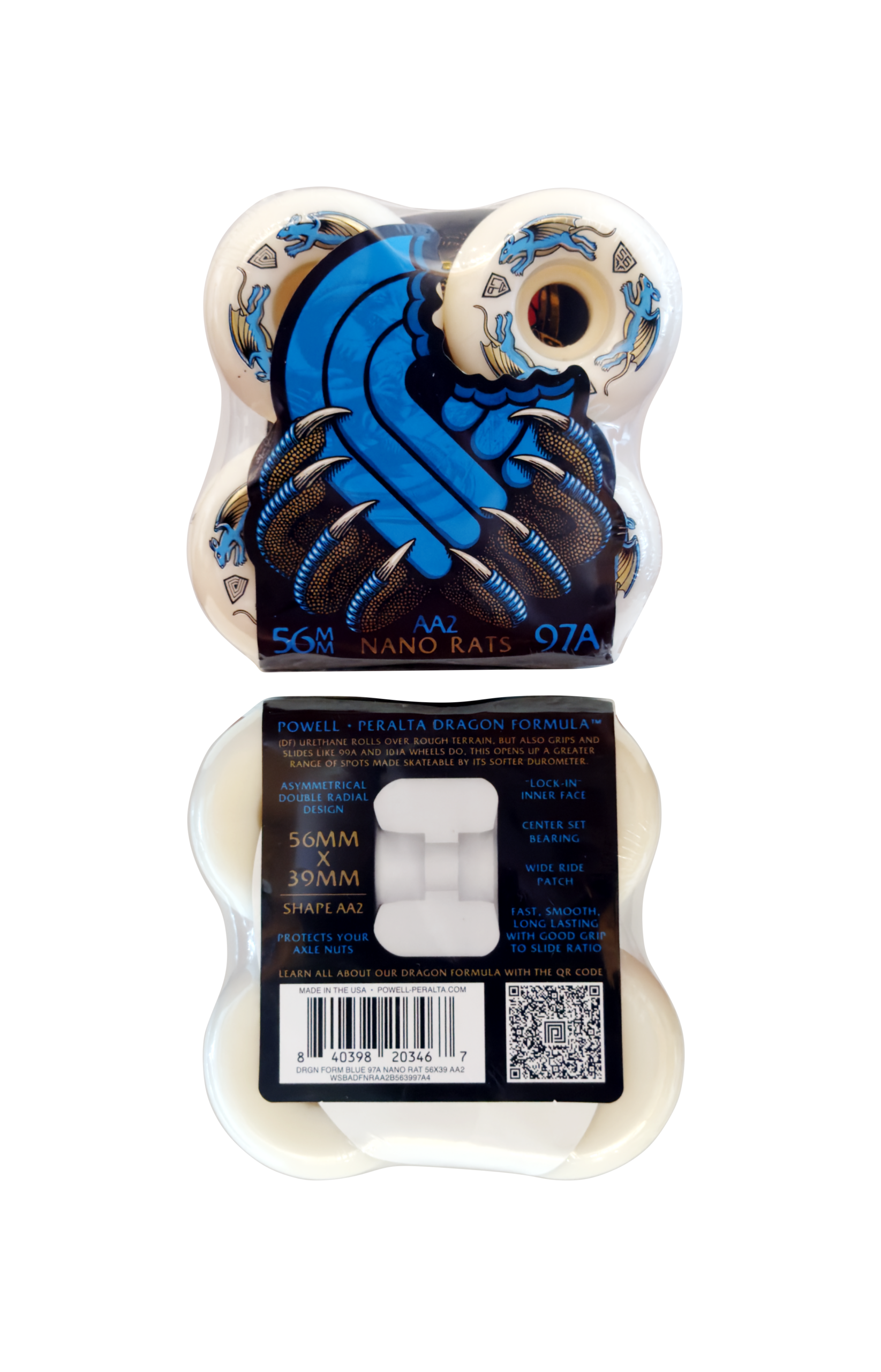 Roda Powell Peralta Dragon Formula Nano Rats 56mm 97A
