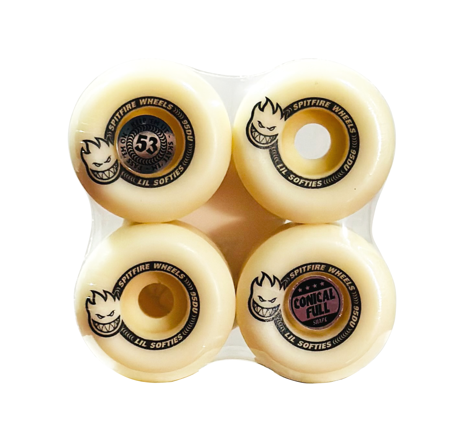 Roda Spitfire Formula Four Conical Full Lil Softies 53mm 95d