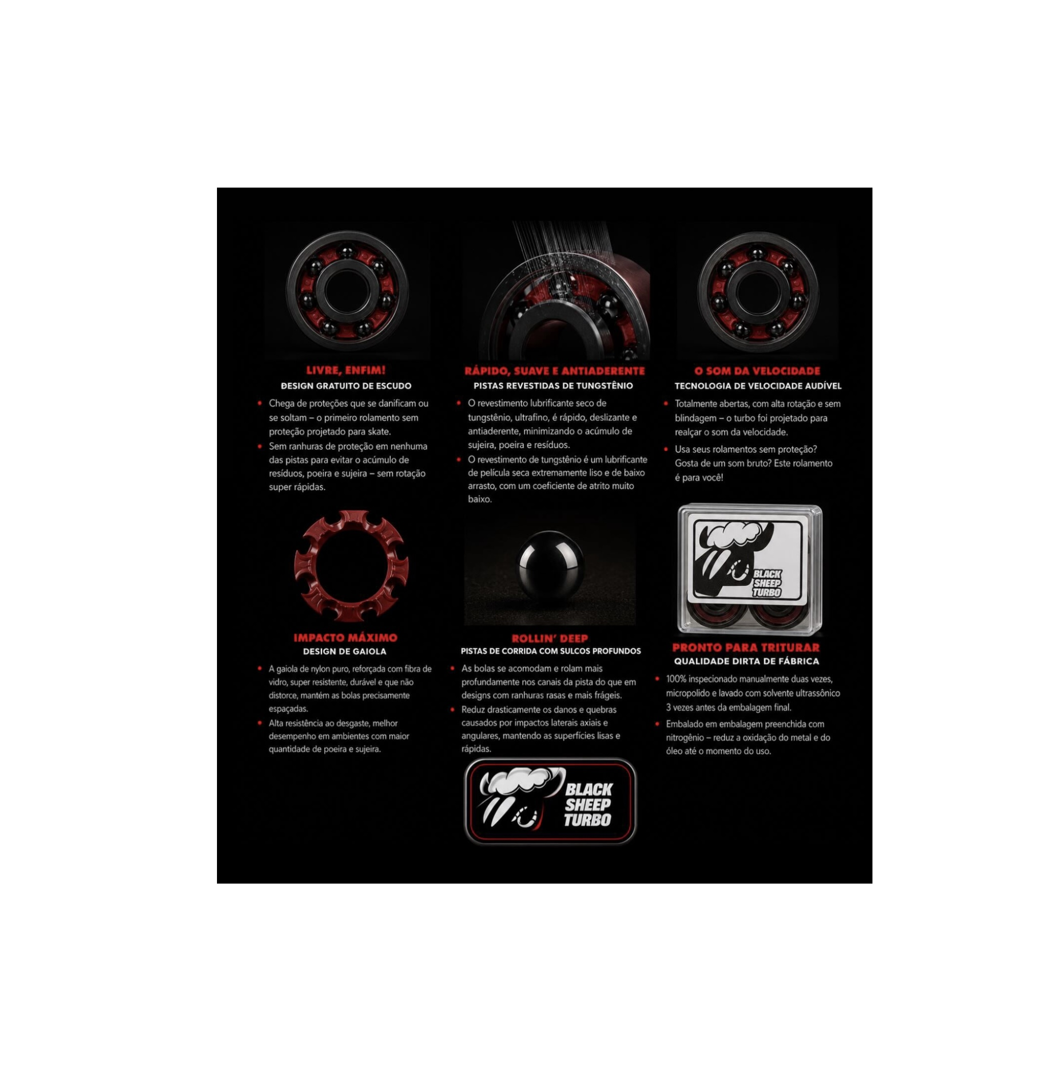 Rolamento Black Sheep Turbo Speed Importado